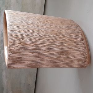 Mid-Century Modern Textured Ribbed Pottery Vase Signed Kert CAL 921 Butterscotch